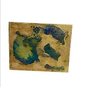 Abstract painting on canvas with texture, 16”x 20” original